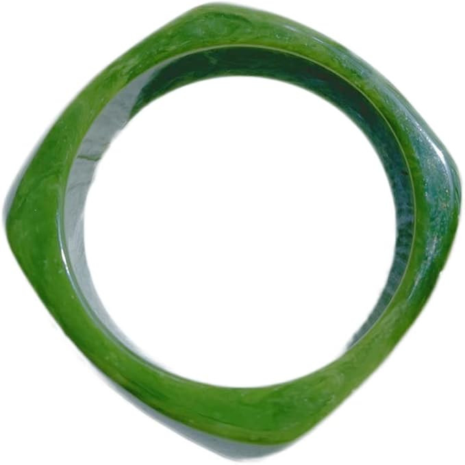 Chunky Colorful Transparent Acrylic Resin Wrap Bangle Tortoiseshell Irregular Geometric Wristband... | Amazon (US)