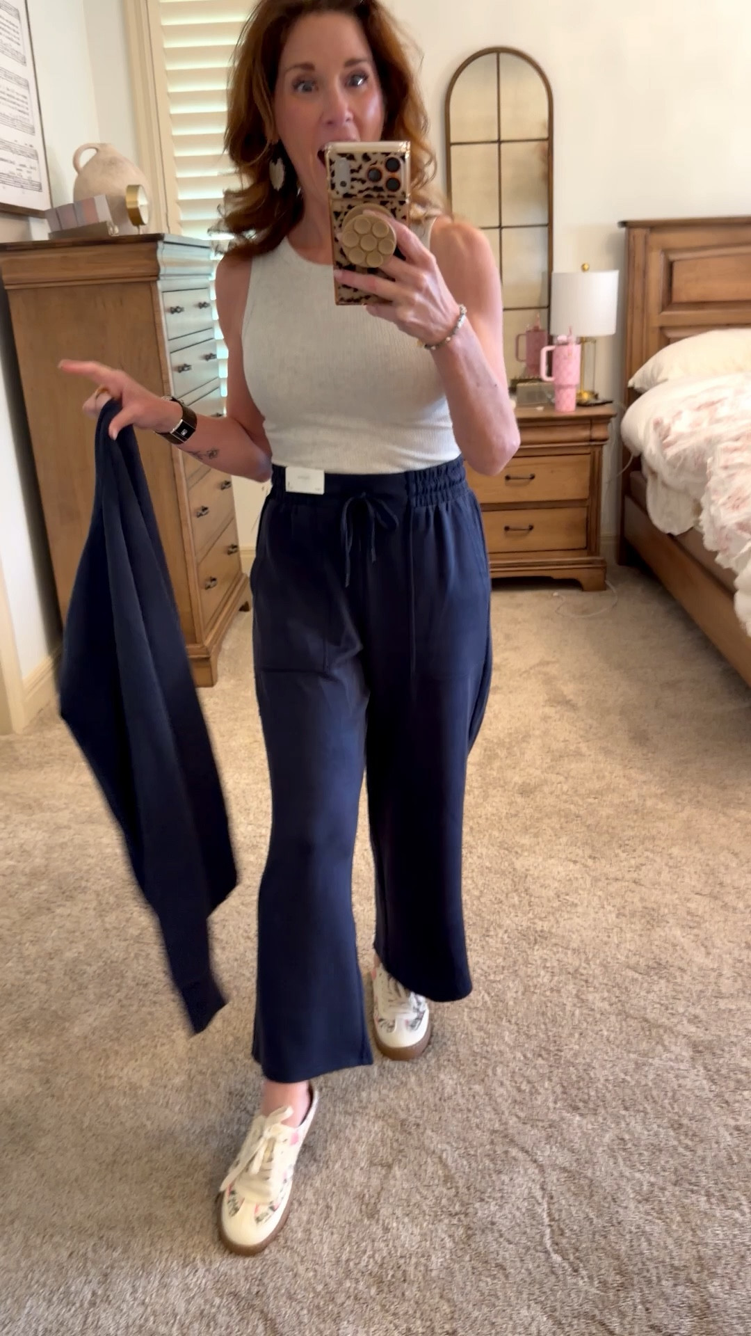 2 piece set wearing a size small a bit oversized with floral backless mule tennis shoes 

The feel of this set is so incredibly soft 

Save more with stackable code:LTK10

@Maurices 

#LTKOver40 #LTKPetite #LTKActive