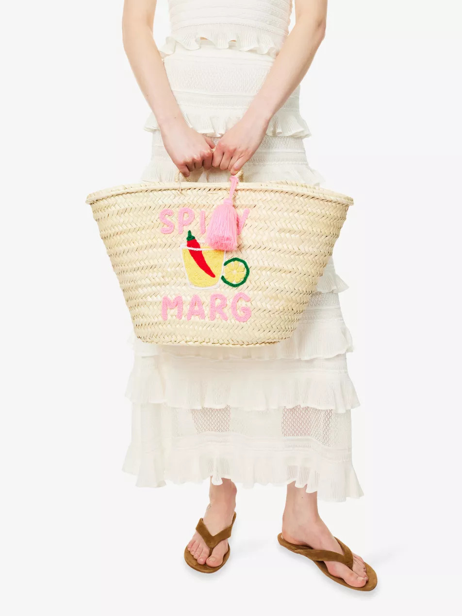 Spicy Marg Raffia Basket Bag | Selfridges