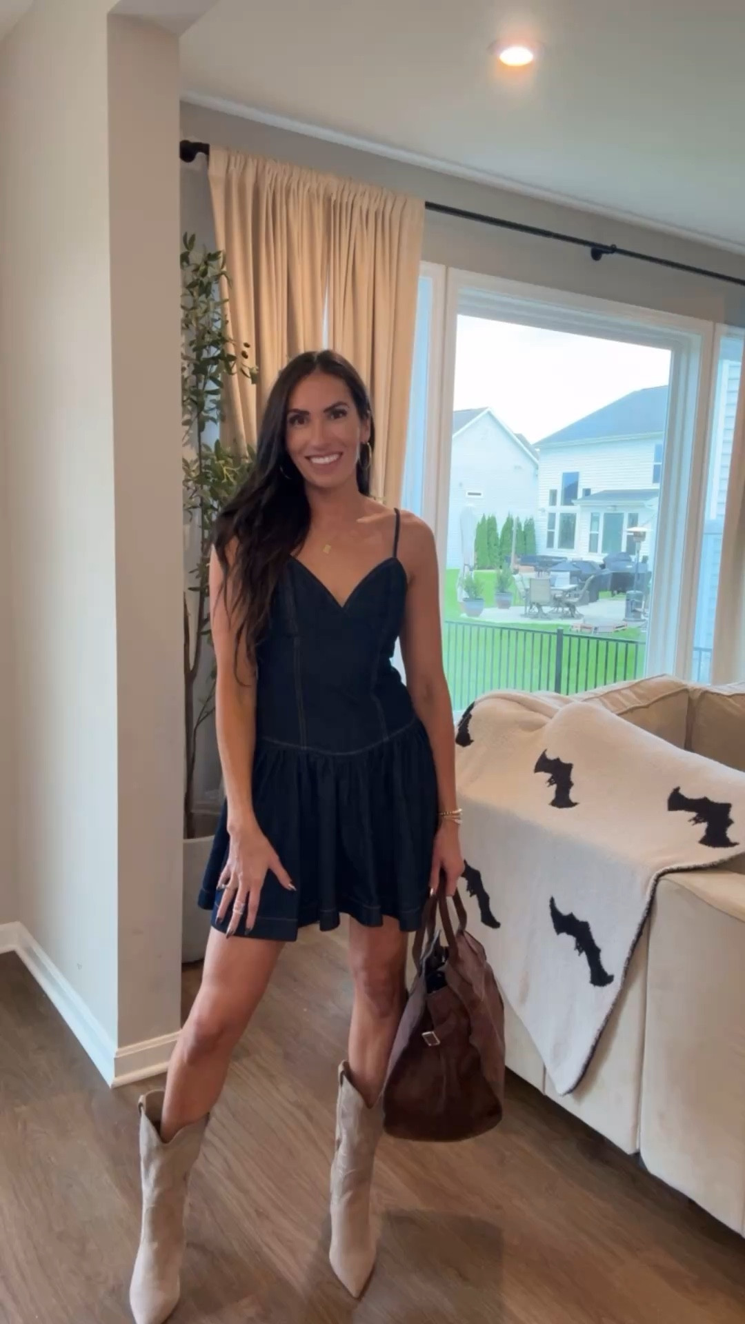 Denim dress only $30! Wearing size small
Fall outfit idea
Suede bag only $26!! 
Fall boots 
Walmart finds 


#LTKStyleTip #LTKSeasonal #LTKFindsUnder50