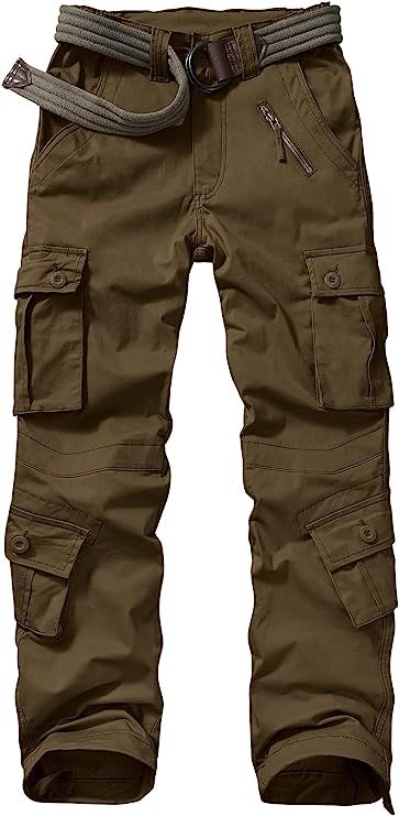 Alfiudad Womens Cargo Pants with Pockets Casual Military Army Hiking Combat Tactical Work Pants T... | Amazon (US)