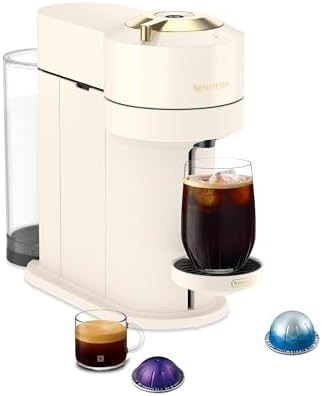 Nespresso Vertuo Next Coffee and Espresso Maker by DeLonghi, Creamy White with Gold | Amazon (US)
