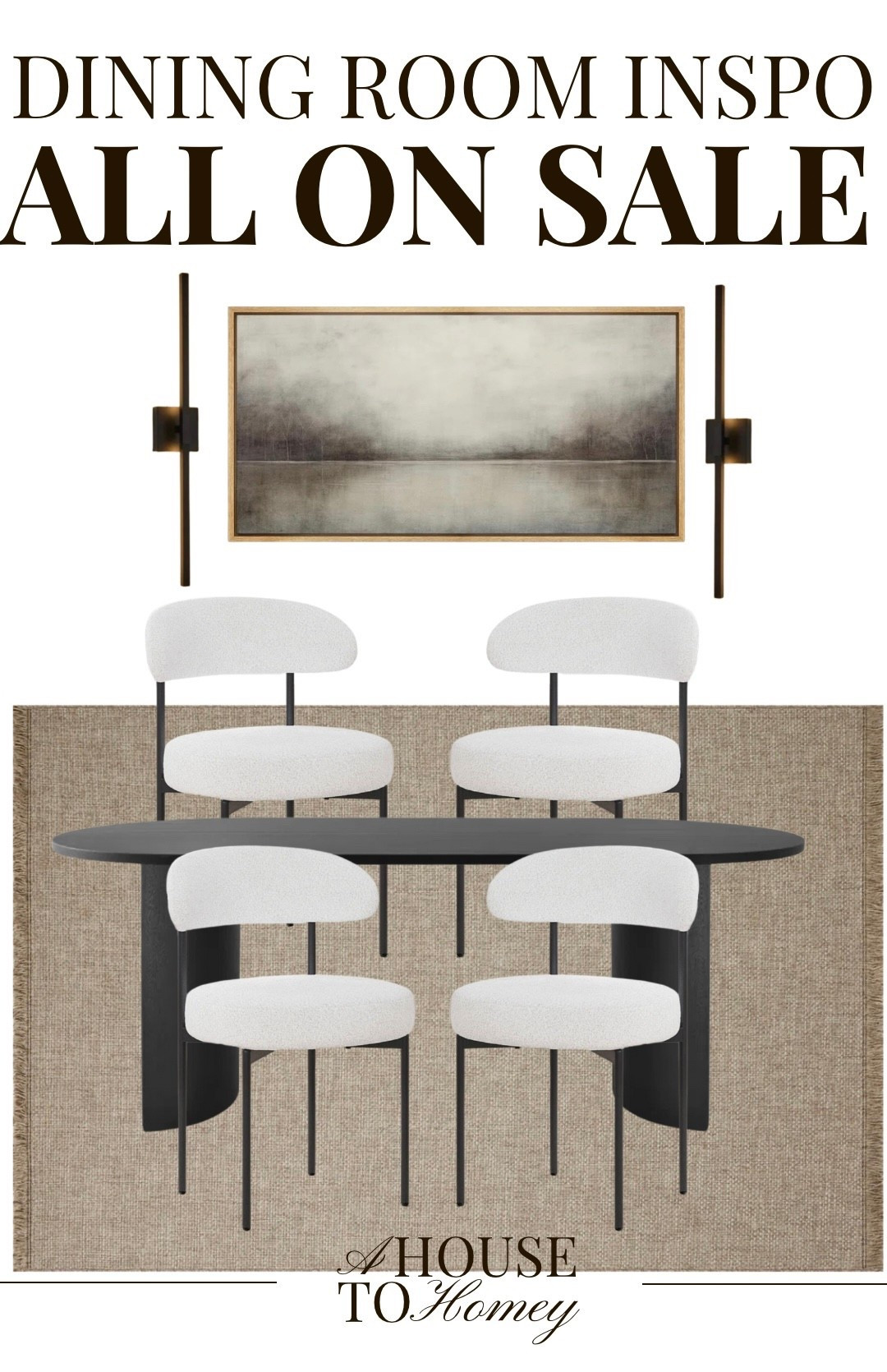 Dining room inspo on sale right now!!

Wayfair sale
Dining room inspo
Dining room
Area rug
Loloi rug
Dining room rug
Dining room table
Dining table
Oval dining table
Black dining table
Boucle dining chairs
Dining chairs
Dining room chairs
Dining room art
Wall art
Dining room sconces
Black sconces

#LTKSaleAlert #LTKHome