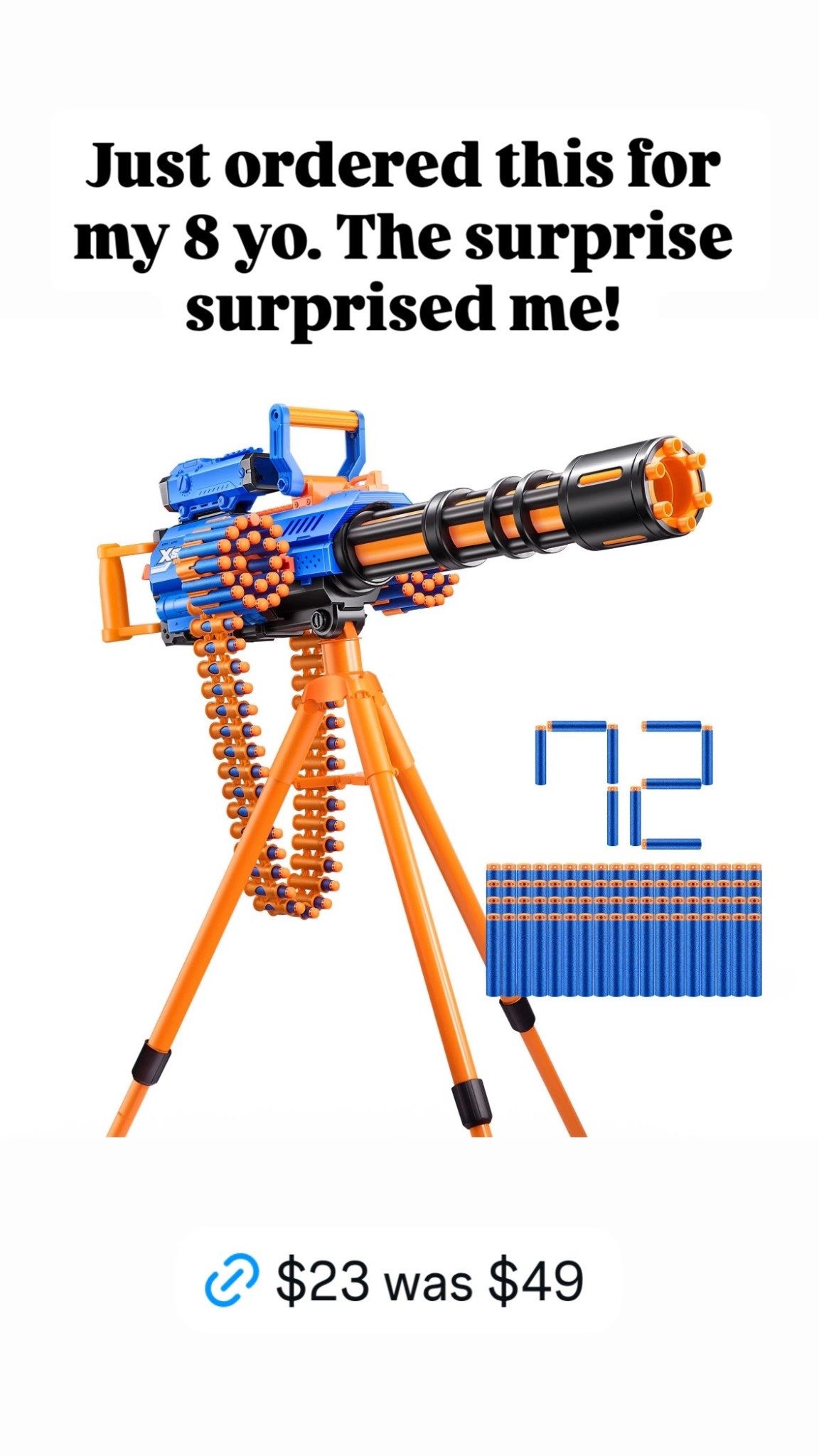 Crazy good deal on this motorized like Nerf gun! 

#LTKKids #LTKSaleAlert #LTKGiftGuide