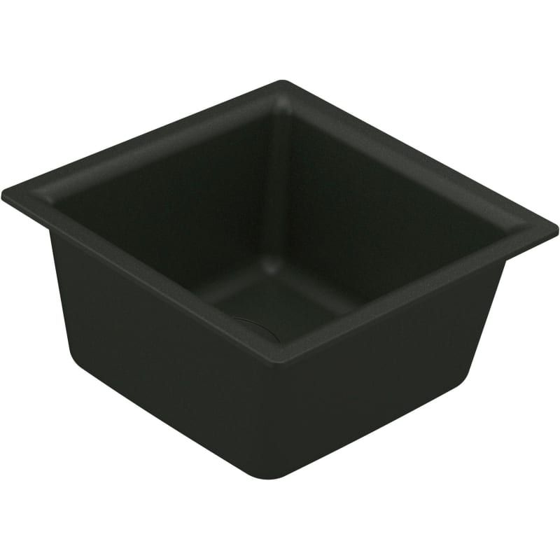 Moen GG3018B Granite Series 15-3/4" Undermount Single Basin Granite Kitchen Sink Black Fixture Kitch | Build.com, Inc.