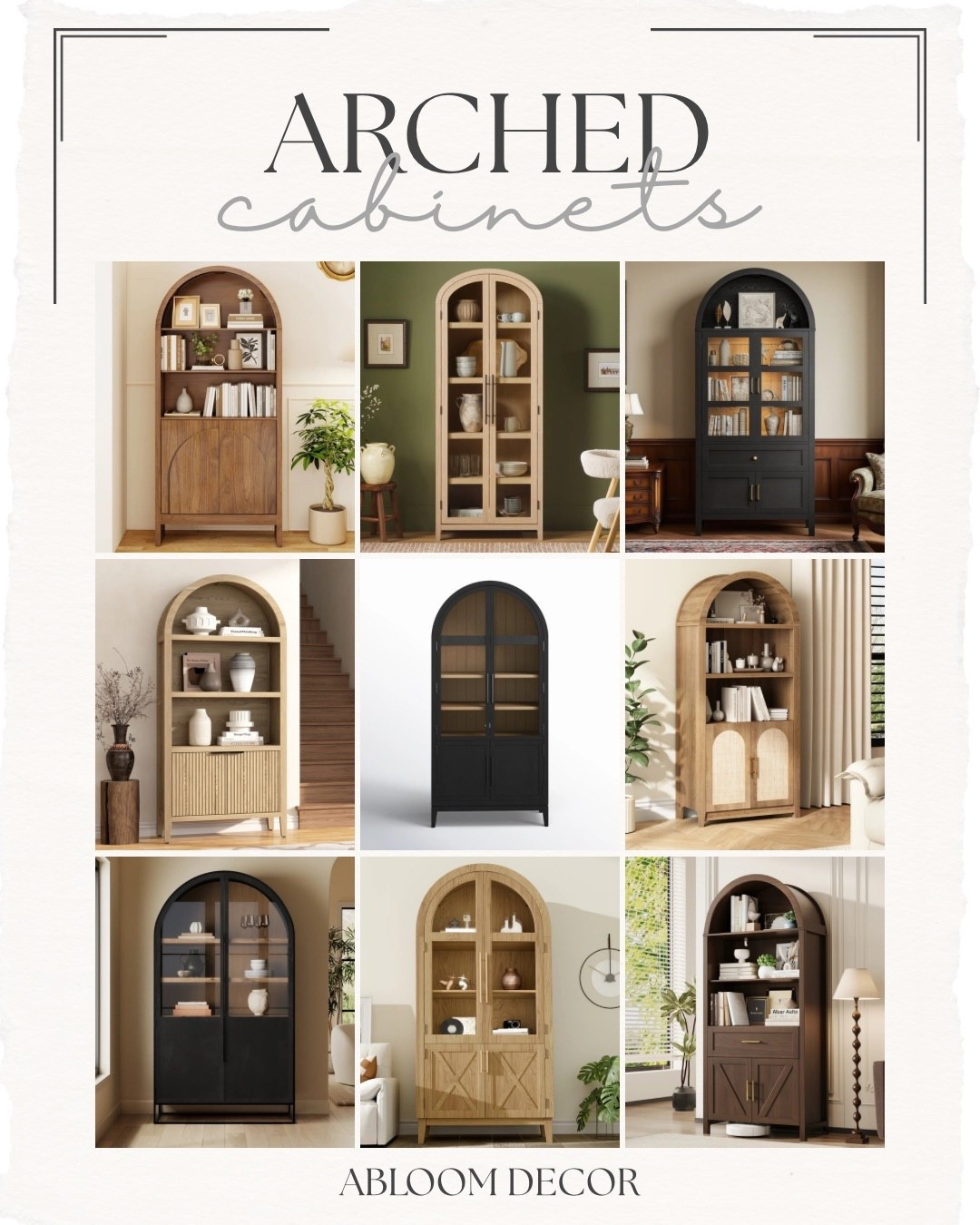There’s something so elegant looking about arched cabinets.

#LTKHome
