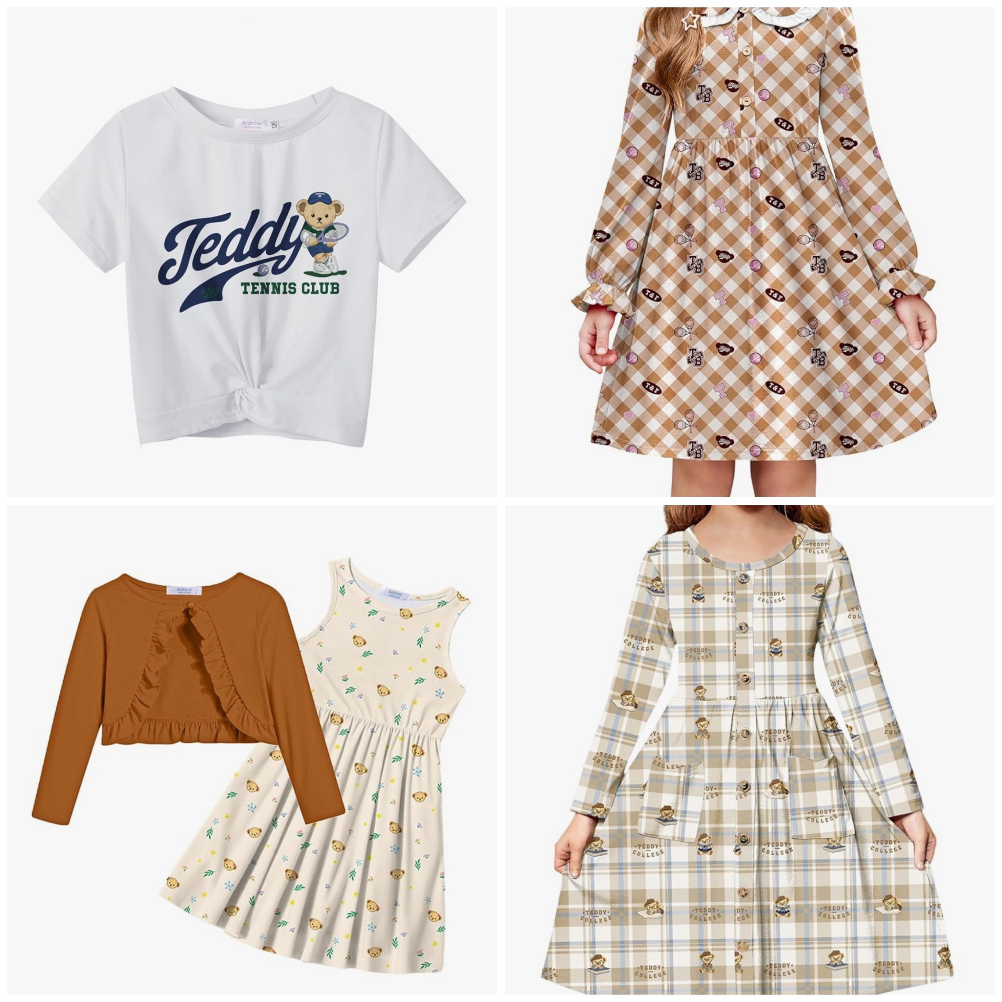 The cutest Teddy Bear printed dresses girls and toddler clothes. They are all under $20 and so cute  

#LTKFamily 

#LTKSeasonal
