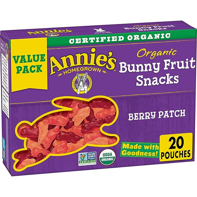 Annie's Organic Berry Patch Bunny Fruit Snacks, Gluten Free, 16 oz | Amazon (US)