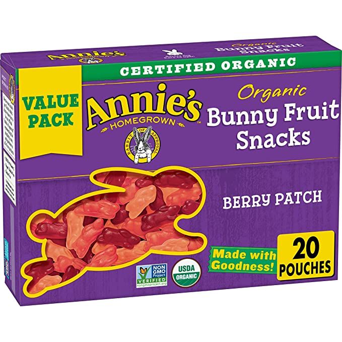 Annie's Organic Berry Patch Bunny Fruit Snacks, Gluten Free, 16 oz | Amazon (US)