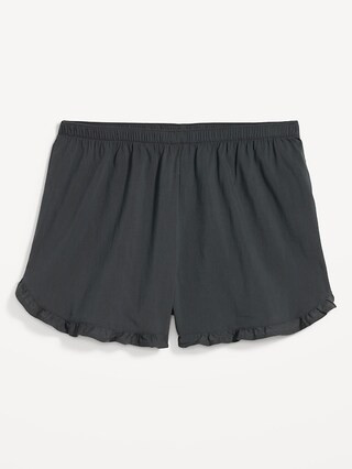 Matching High-Waisted Ruffle-Trimmed Pajama Shorts for Women -- 2.5-inch inseam | Old Navy (US)