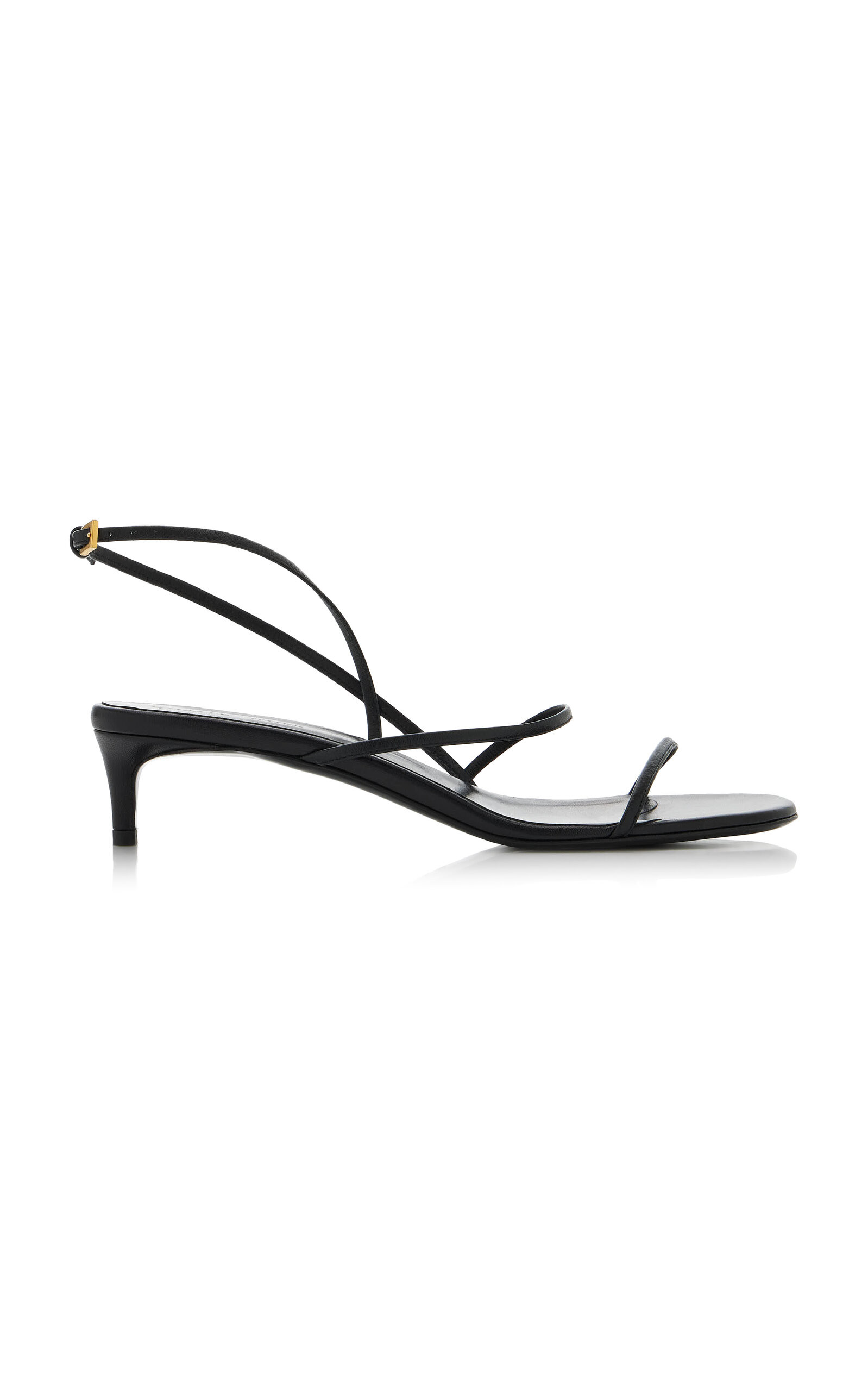 Khaite - Loop Leather Sandals - Black - IT 41 - Moda Operandi | Moda Operandi (Global)