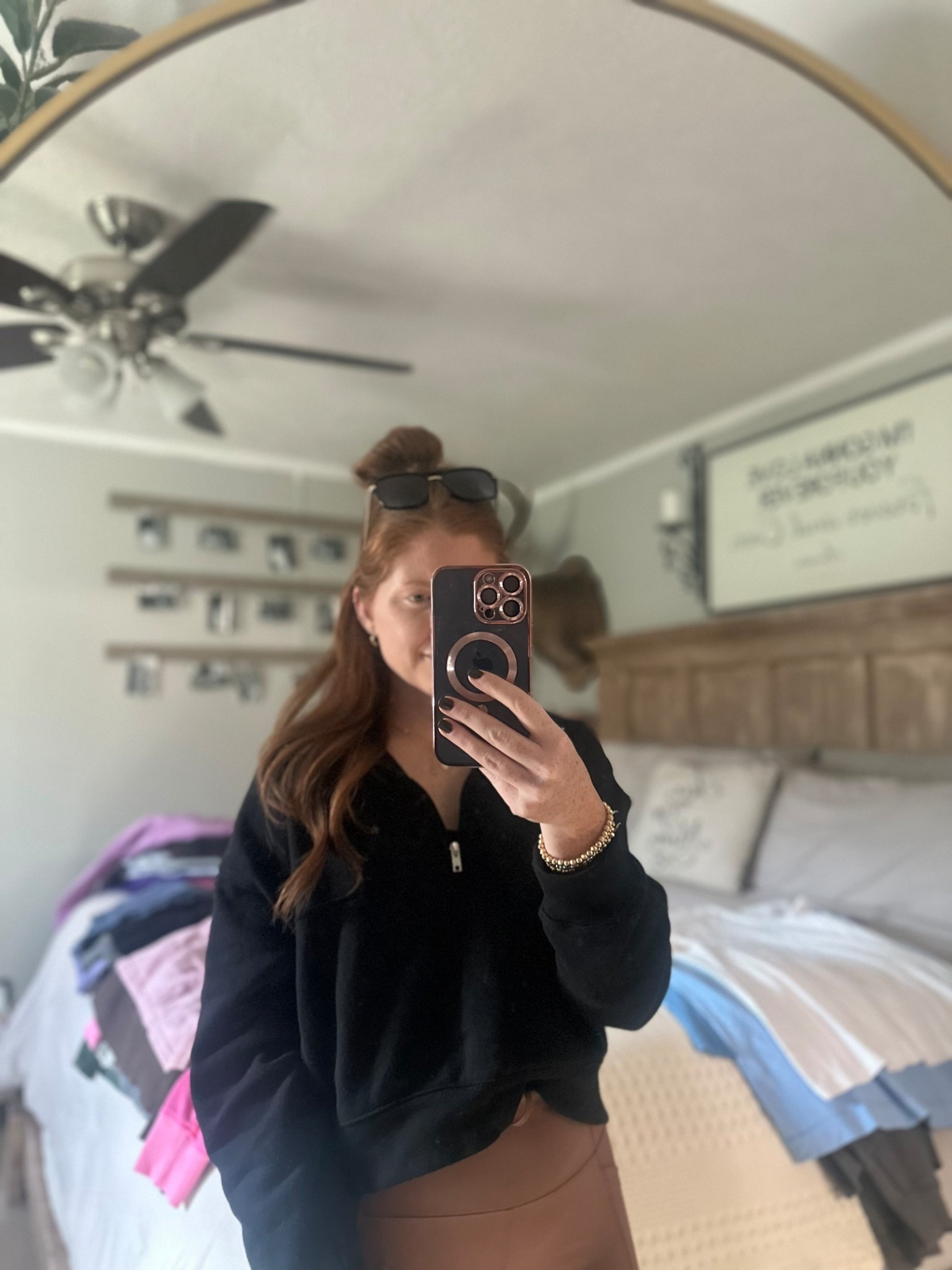 I was saving laundry but wanted to show y’all this Quarter zip comes in serval colors. I sized up to a L💕 love this Walmart find! 

#LTKPetite #LTKStyleTip #LTKootd