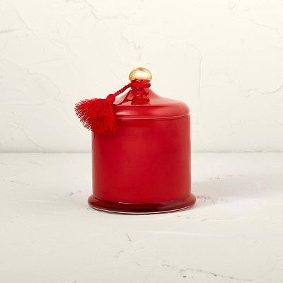 14oz Raspberry & Persimmon Glass Lidded Candle Red - Opalhouse™ designed with Jungalow™ | Target