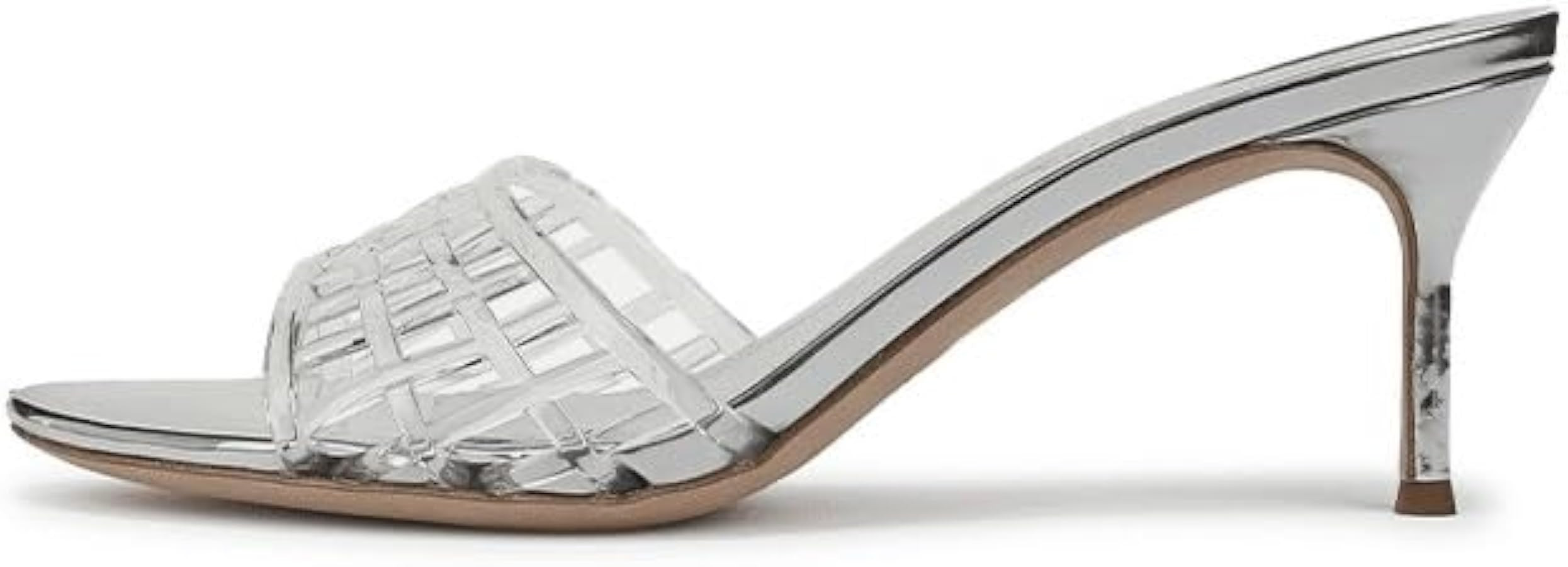 Jelly Heeled Sandals For Women Kitten Pointed Toe High Heels Pumps Mule Vintage Fashion | Amazon (US)