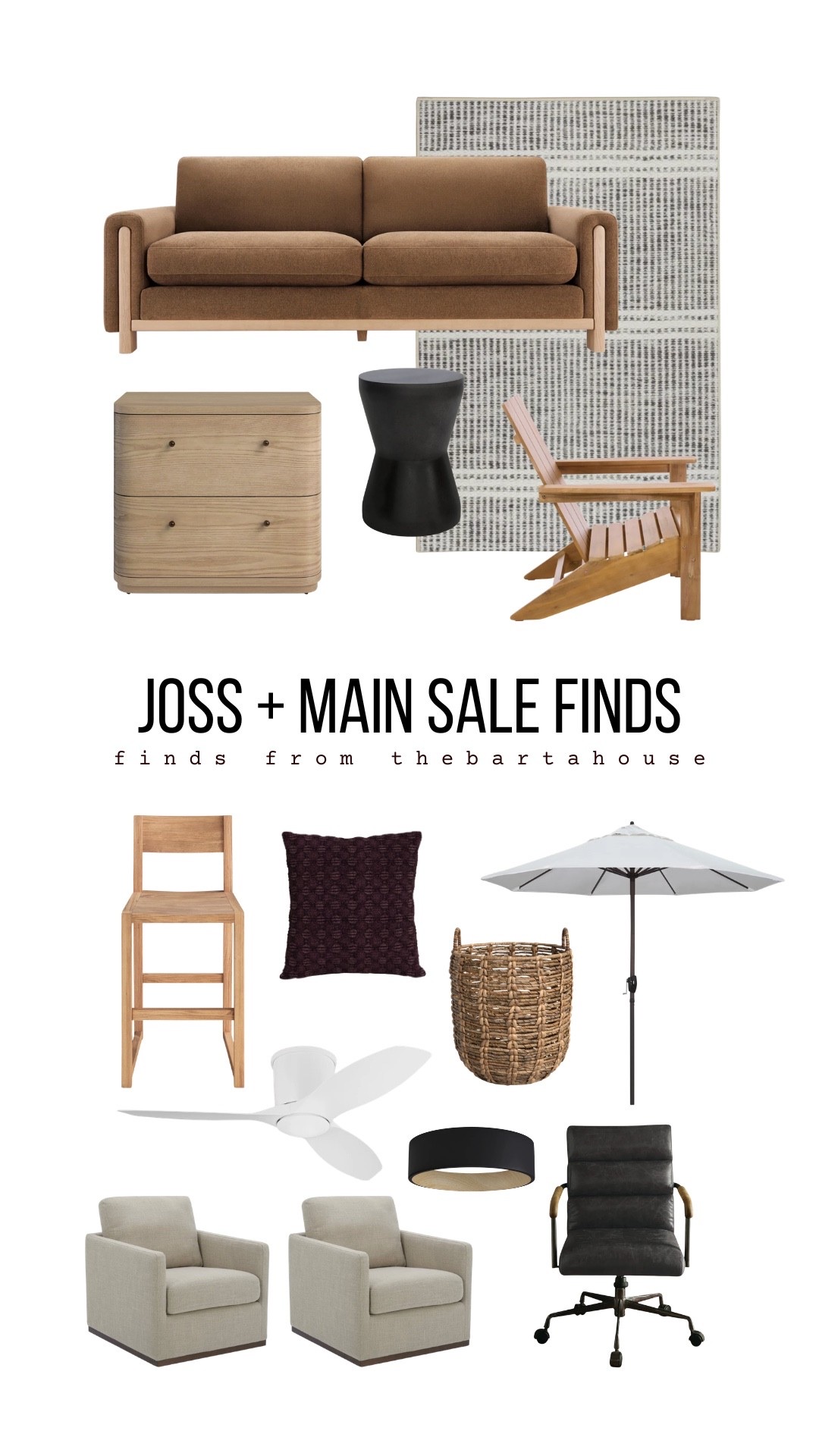 Joss + Main sale finds! Really loving their modern + organic home finds.