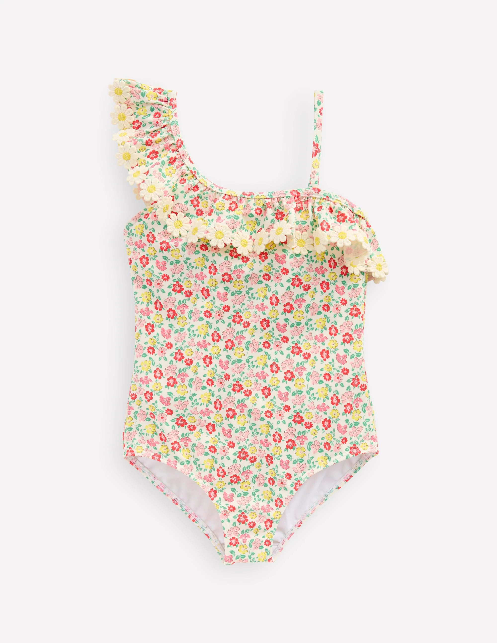 Lila One Shoulder Swimsuit-Multi Summer Flowerbed | Boden (US)