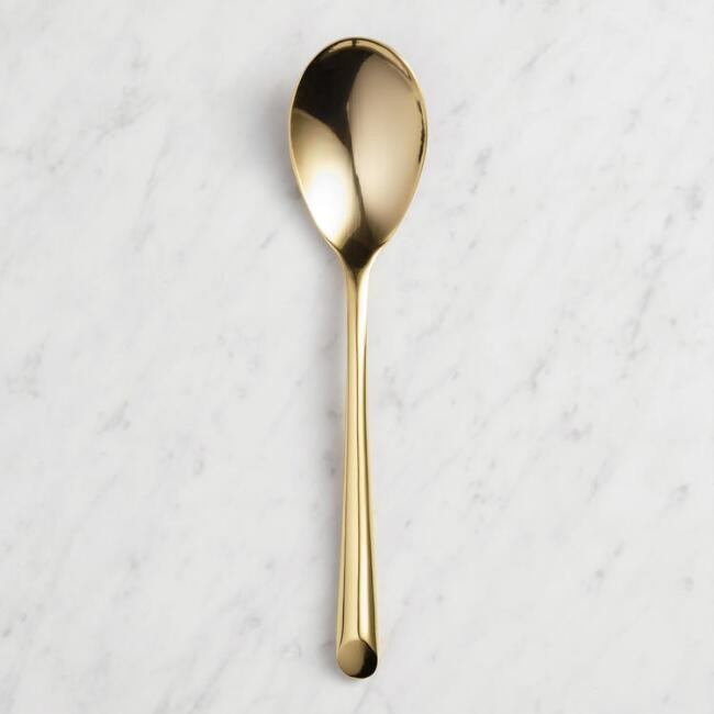 Gold Wave Soup Spoons Set of 4 | World Market