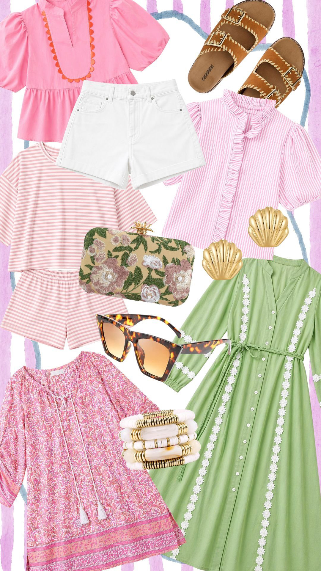 This pink and green palette is so good for spring/summer! These are great staple pieces to add to your wardrobe for a seasonal refresh🩷☀️ 

 #LTKMothersDay #LTKgrwm #LTKootd