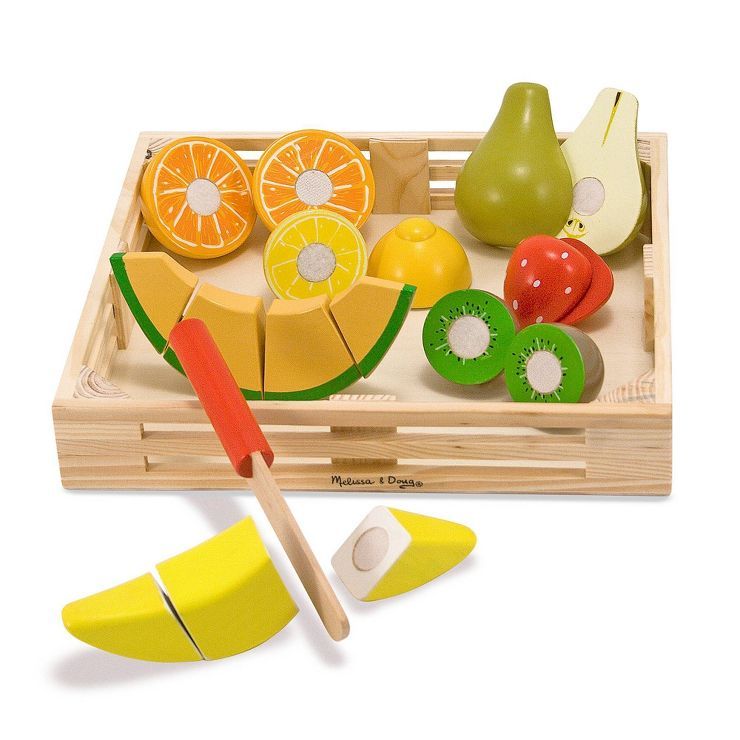 Melissa & Doug Cutting Fruit Set - Wooden Play Food Kitchen Accessory | Target