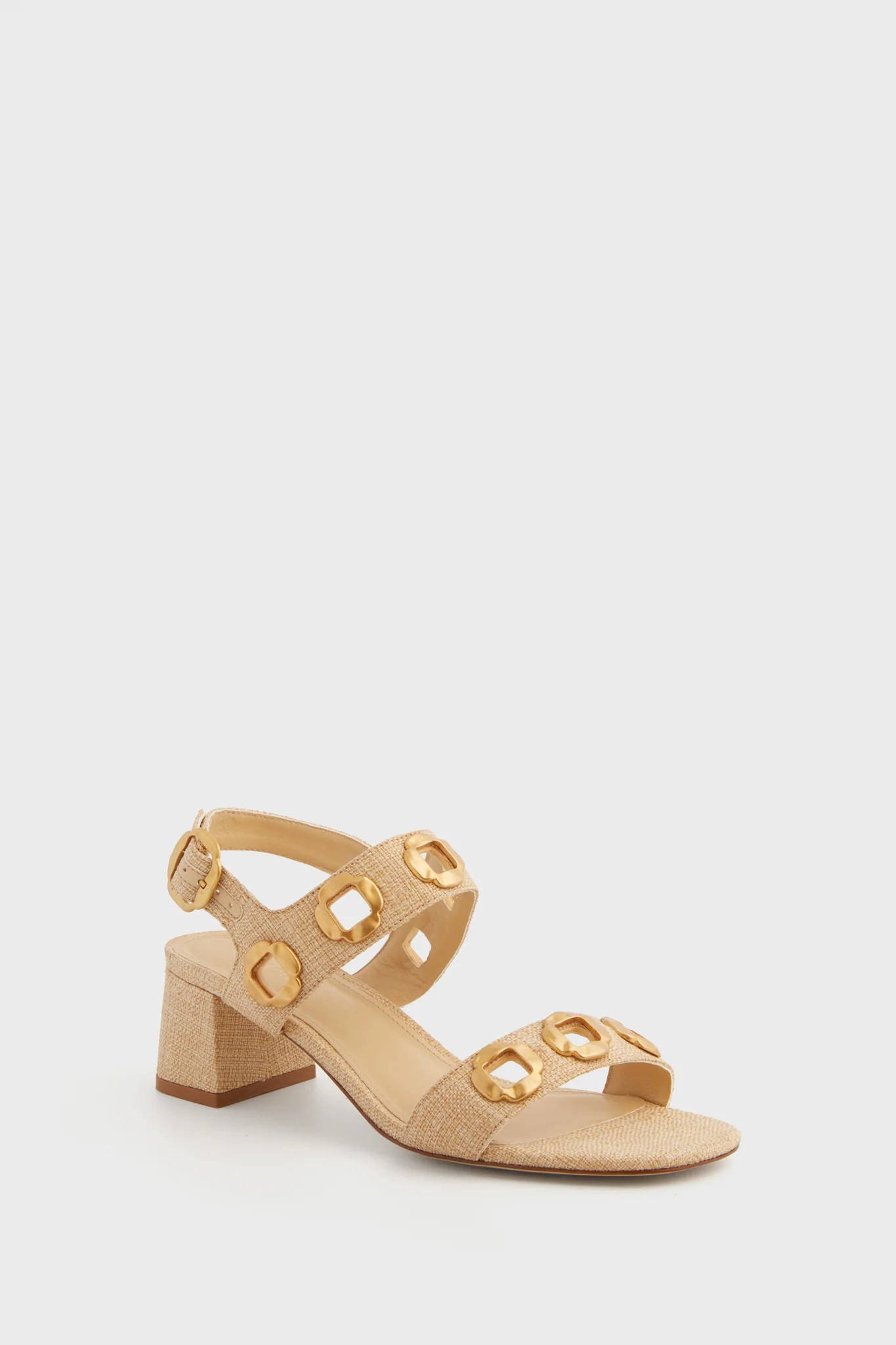 Beige Raffia Milan Sandals | Tuckernuck (US)