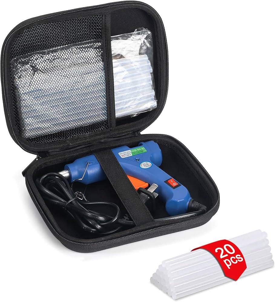 Glue Gun and Sticks Set, Hot Melt Glue Gun Mini for Crafts with 20 Pcs Glue Sticks, Small Hot Glu... | Amazon (US)