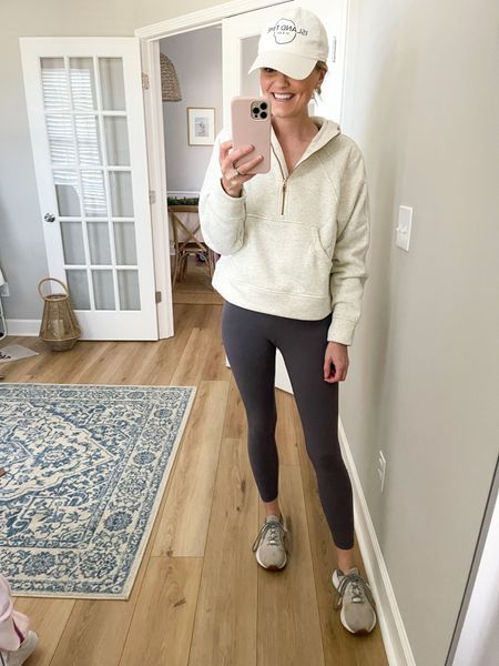 Today’s easy moming outfit! Wearing the size small half zip pullover and XS leggings  

#LTKstyletip #LTKunder50 #LTKfit