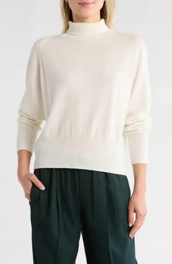 Vince Wool Cashmere Blend Turtleneck in Off White at Nordstrom Rack, Size X-Small | Nordstrom Rack
