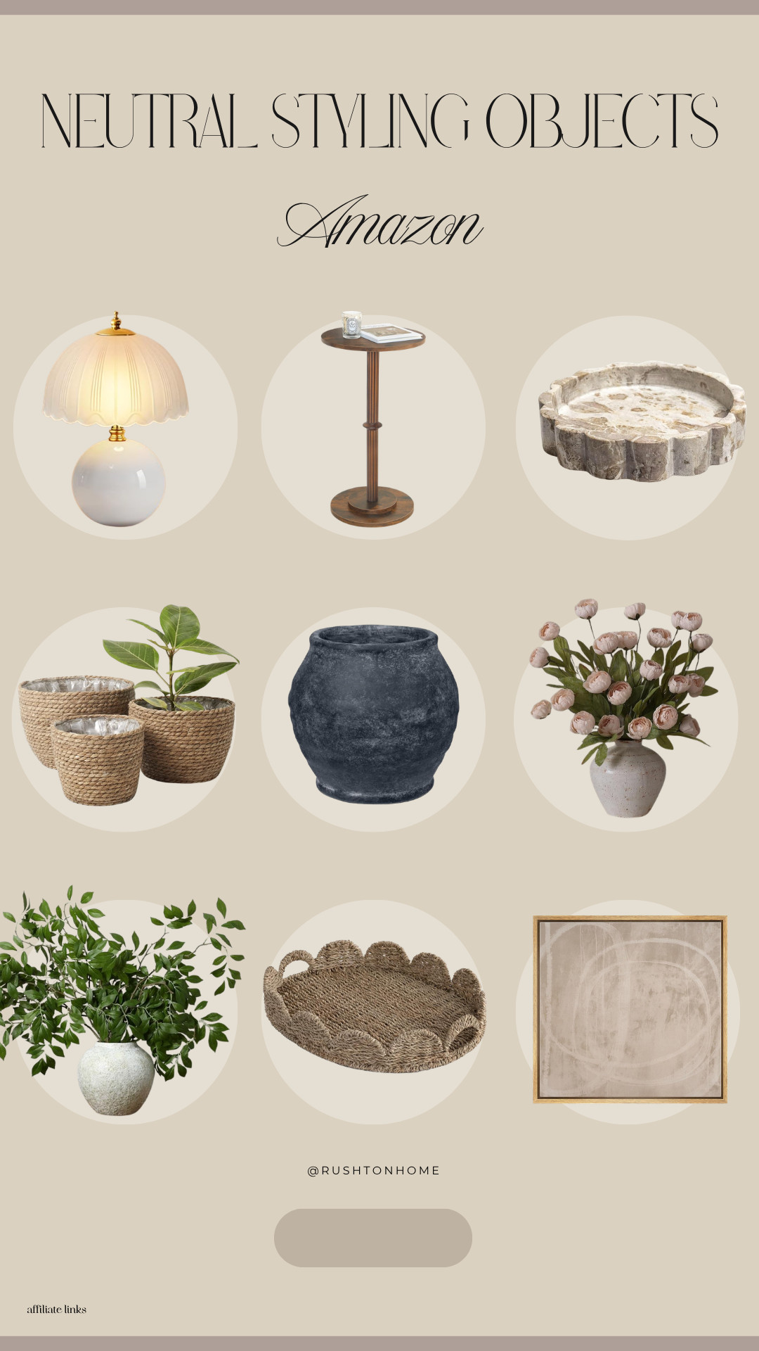 Neutral home decor amazon, neutral styling objects, beige home decor finds, organic modern decor, neutral shelf styling, minimalist decor accessories, coffee table decor neutral, woven baskets decor, neutral vases and greenery, decorative trays neutral, modern organic home styling, affordable home decor amazon, neutral living decor ideas, aesthetic home accessories, earthy tone home decor 

 #LTKHome
