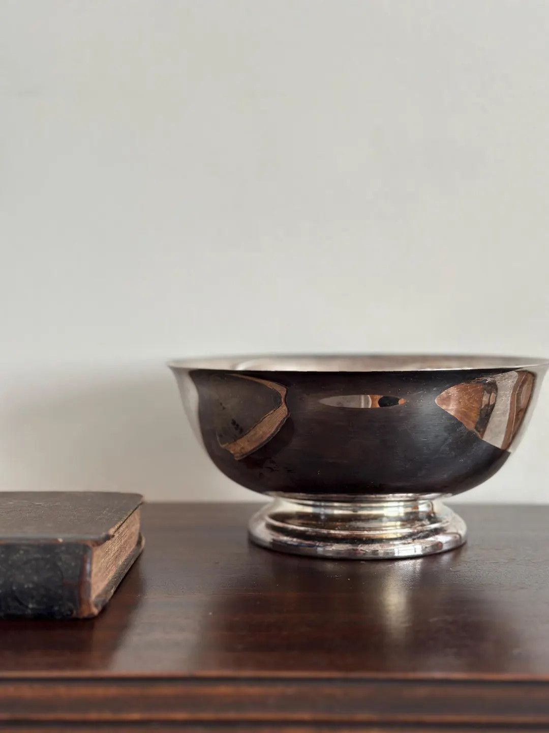 Vintage Silverplate Footed Bowl | Classic Centerpiece Bowl for Styling & Hosting | Interior Desig... | Etsy (US)