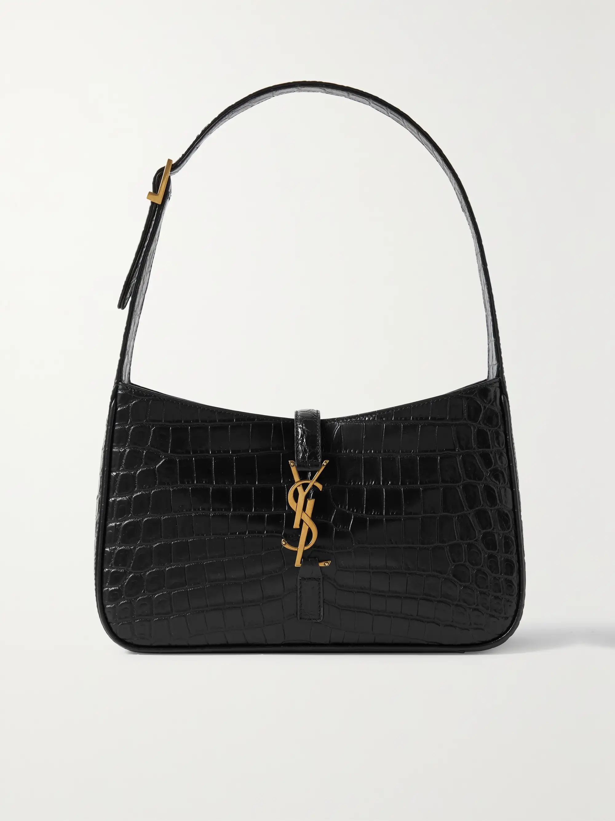Le 5 à 7 croc-effect leather shoulder bag | NET-A-PORTER (UK & EU)