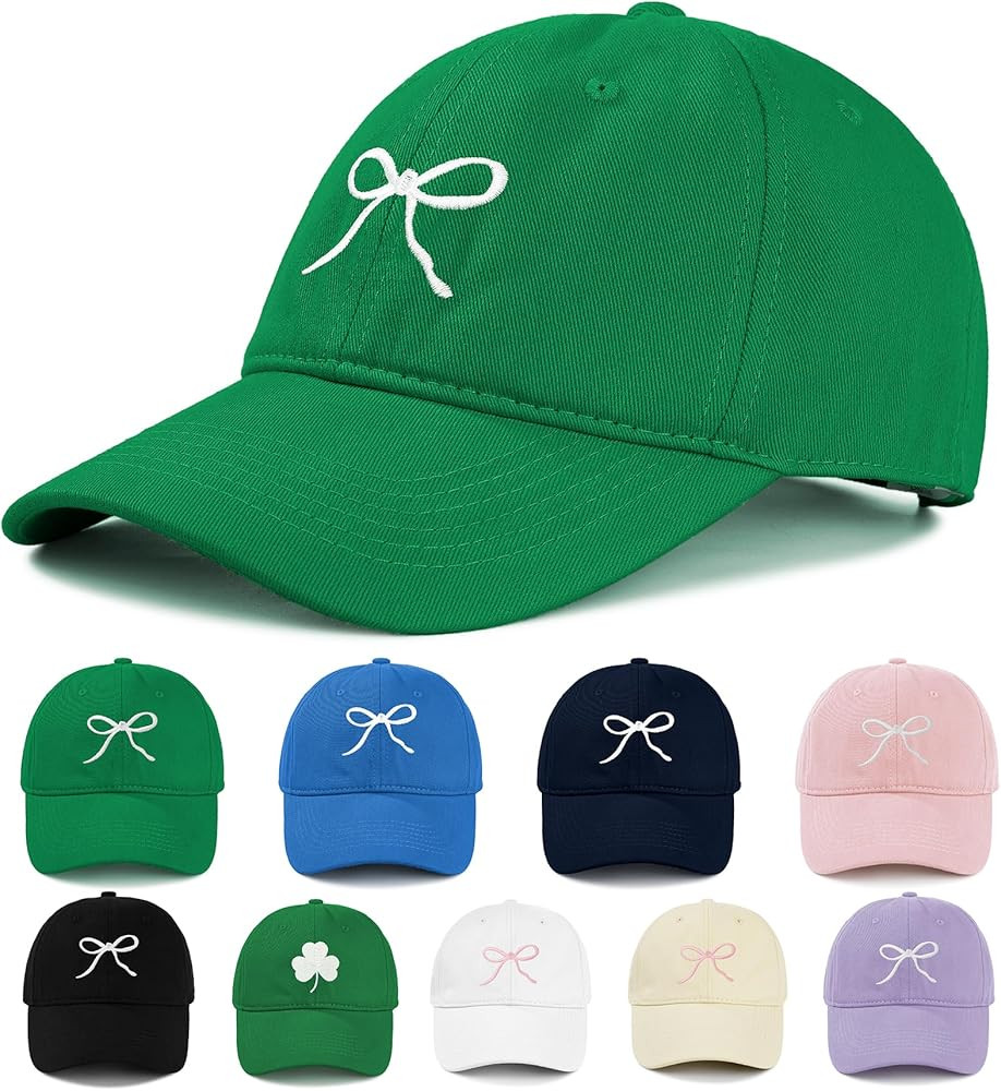 Zando Bow Baseball Cap for Women Men Girls Dad Trendy Adjustable Trucker Hat Cute Y2k Travel Golf... | Amazon (US)