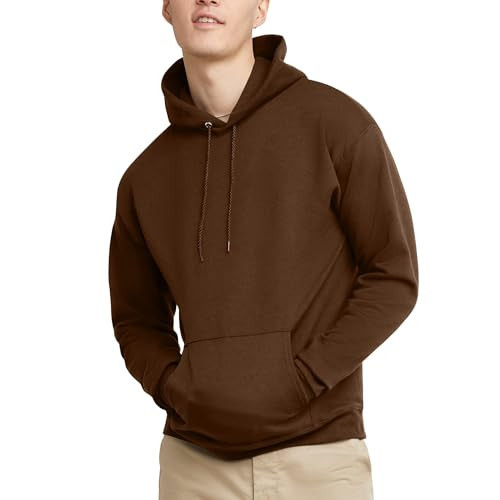 Hanes Men's EcoSmart Hoodie, Midweight Fleece Sweatshirt, Pullover Hooded Sweatshirt for Men | Amazon (US)