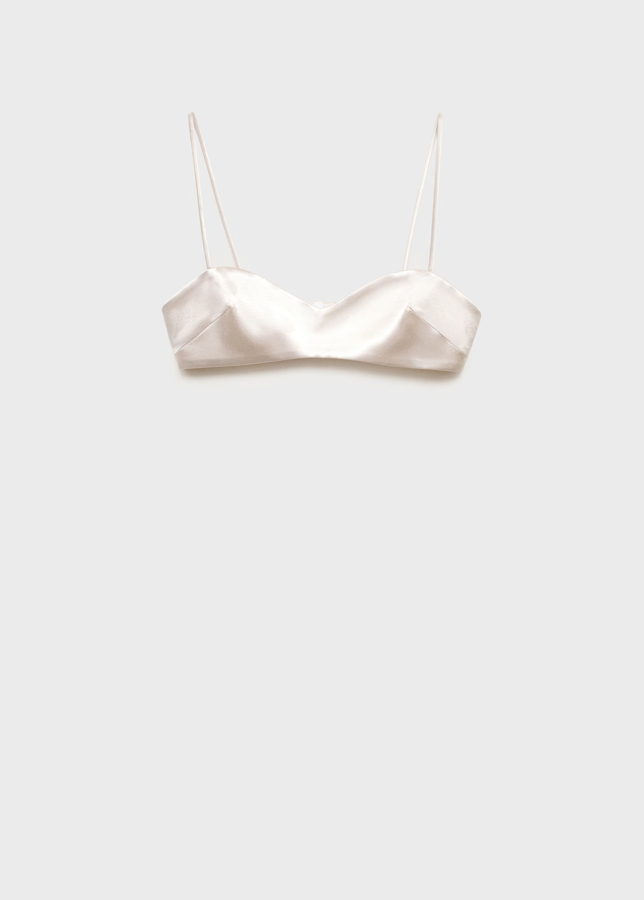 Satin crop top - Women | MANGO United Kingdom | MANGO (UK)