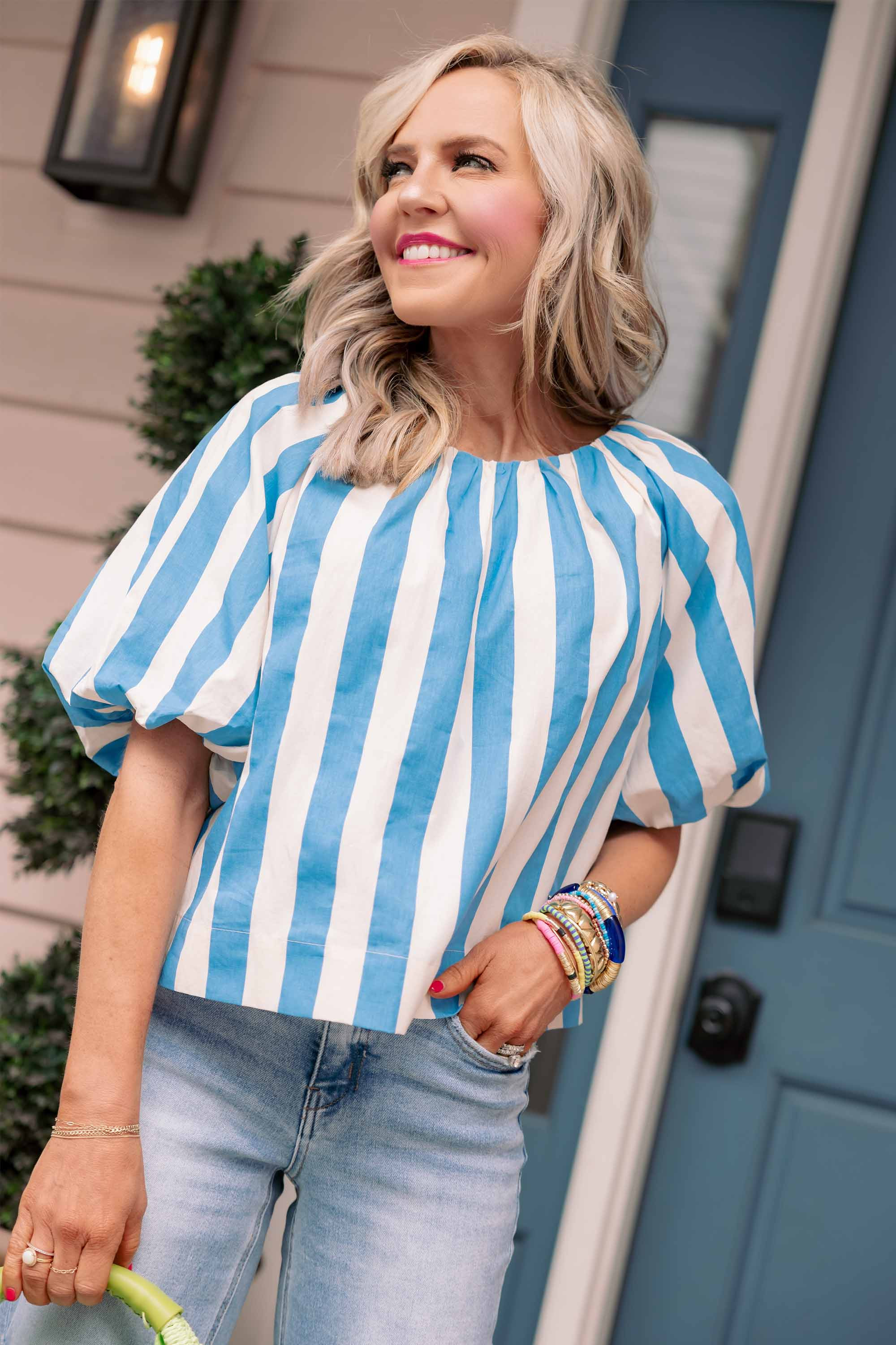 Cameron Top- Blue | Avara