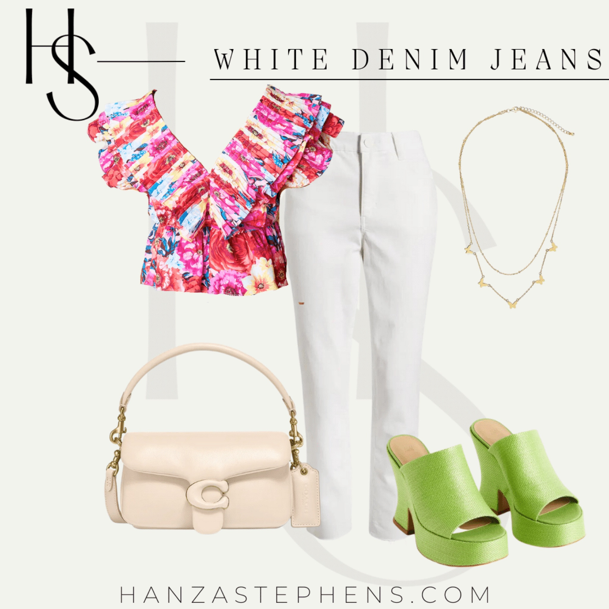 The Top: I can not get over how fun and bright this blouse is! It is the perfect way to brighten up your closet heading into summer. It's from a small business local to Dallas.

The Bag: The Coach Tabby is THE bag heading into summer. It comes in so many colors, converts into a crossbody, and has just enough pillowing to make it trendy. I LOVE!

#LTKfit #LTKstyletip