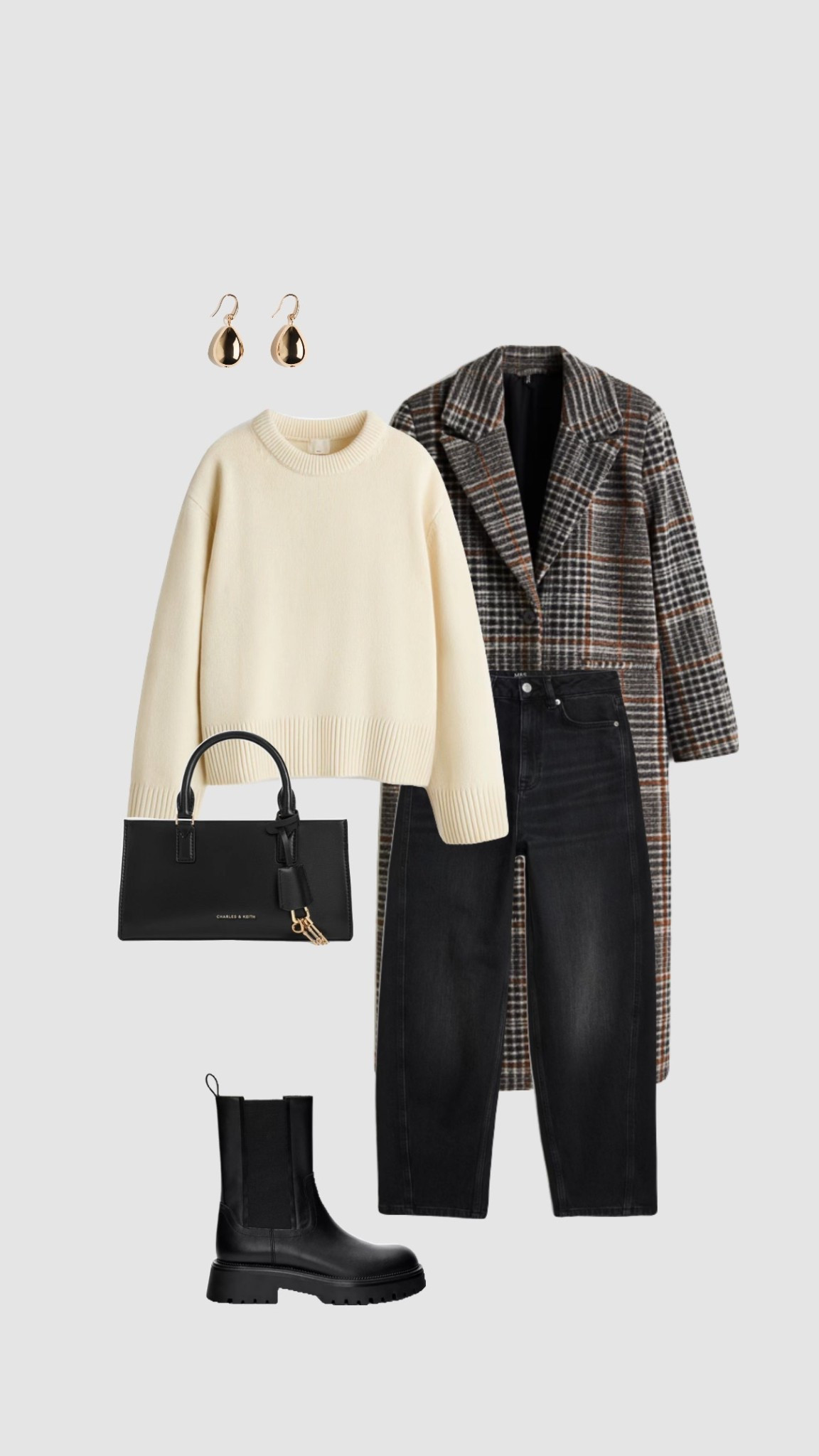 
Get 15% off Charles & Keith with code COMAMBW15JESSIE✨ (must be logged into your account for the discount to apply)

Smart Casual Winter Outfit 

• check checked longline coat knit knitted cream wool chunky jumper black straight leg jeans Chelsea boots work workwear office holiday city break •



#LTKwinter #LTKuk #LTKworkwear