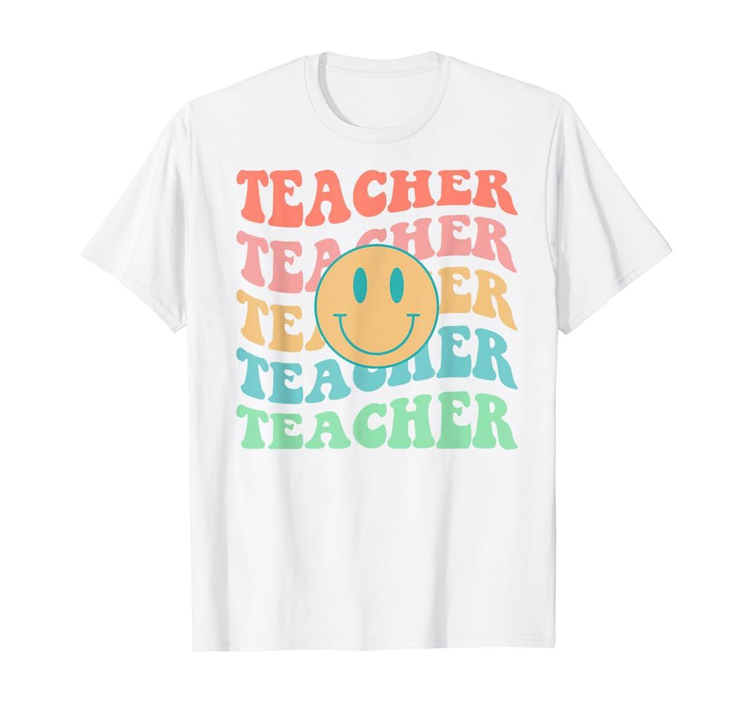 Brand: Happy Teacher Day Gifts for Men Women  2
Retro Teacher Inspirational Colorful Elementary Scho | Amazon (US)