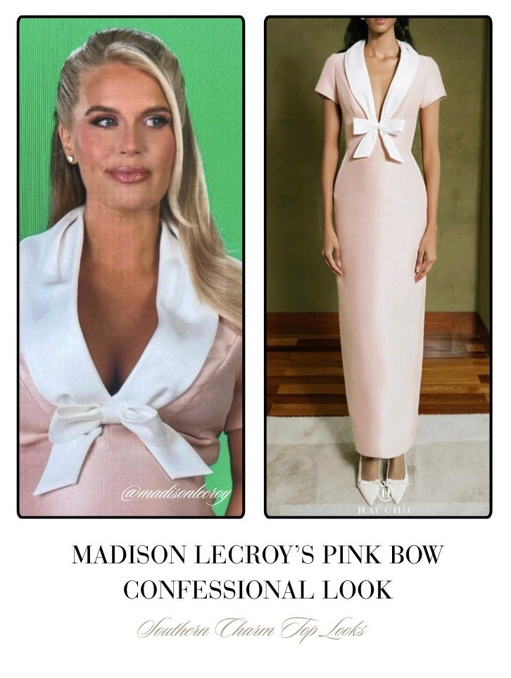 Madison LeCroy’s Pink Bow Confessional Look 📸= @madisonlecroy
