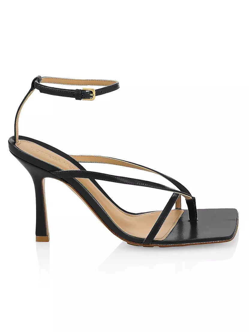 Bottega Veneta Stretch Leather Strappy Thong Sandals | Saks Fifth Avenue