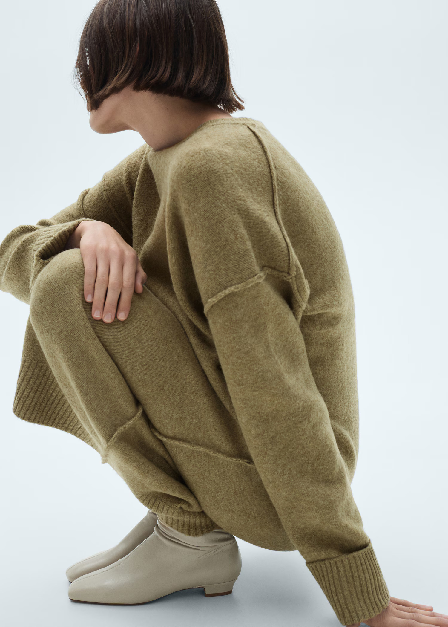 Knitted dress with ribbed finishes - Women | MANGO USA | Mango (US/MX/AU)