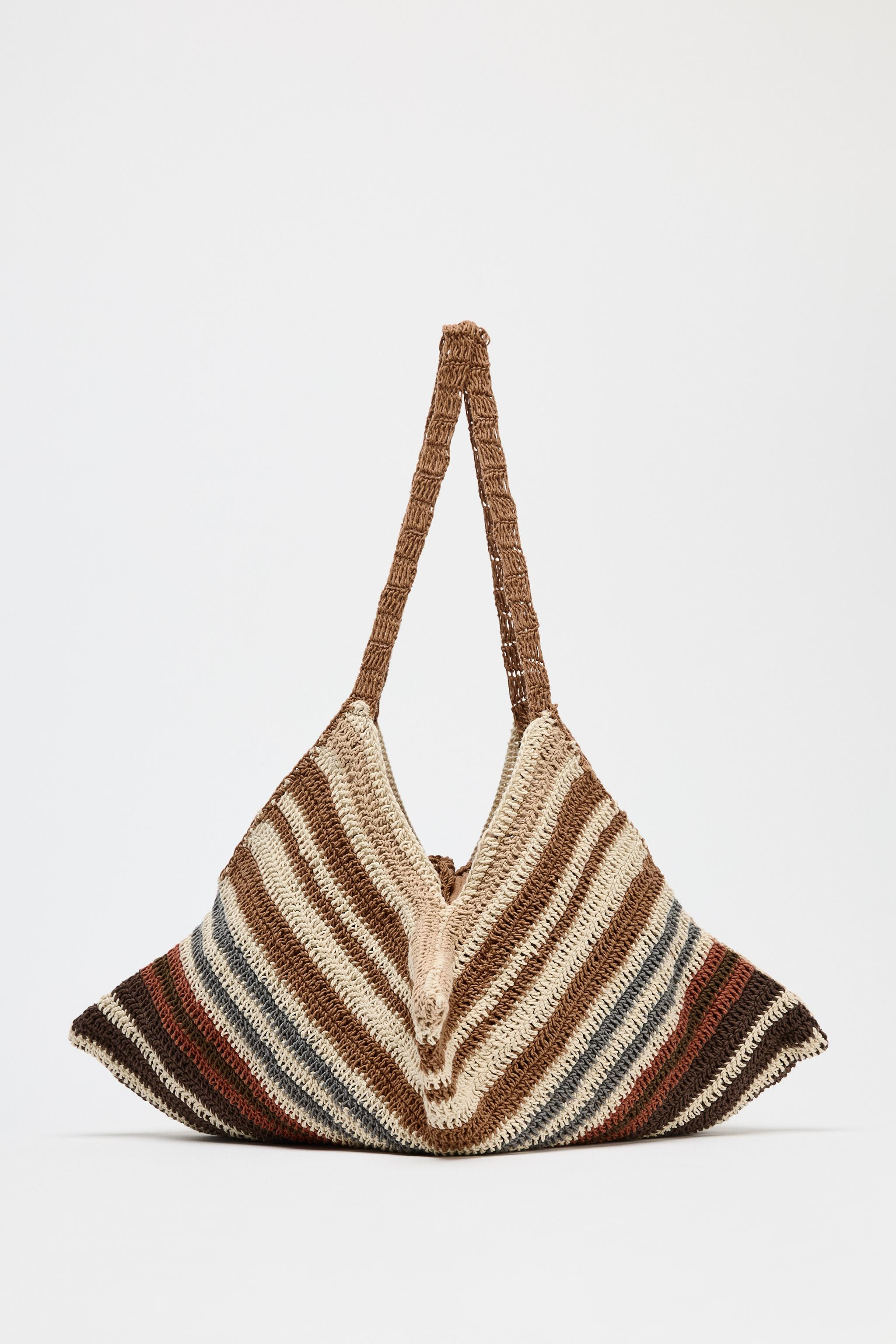 CROCHET-EFFECT SHOULDER BAG | Zara UK