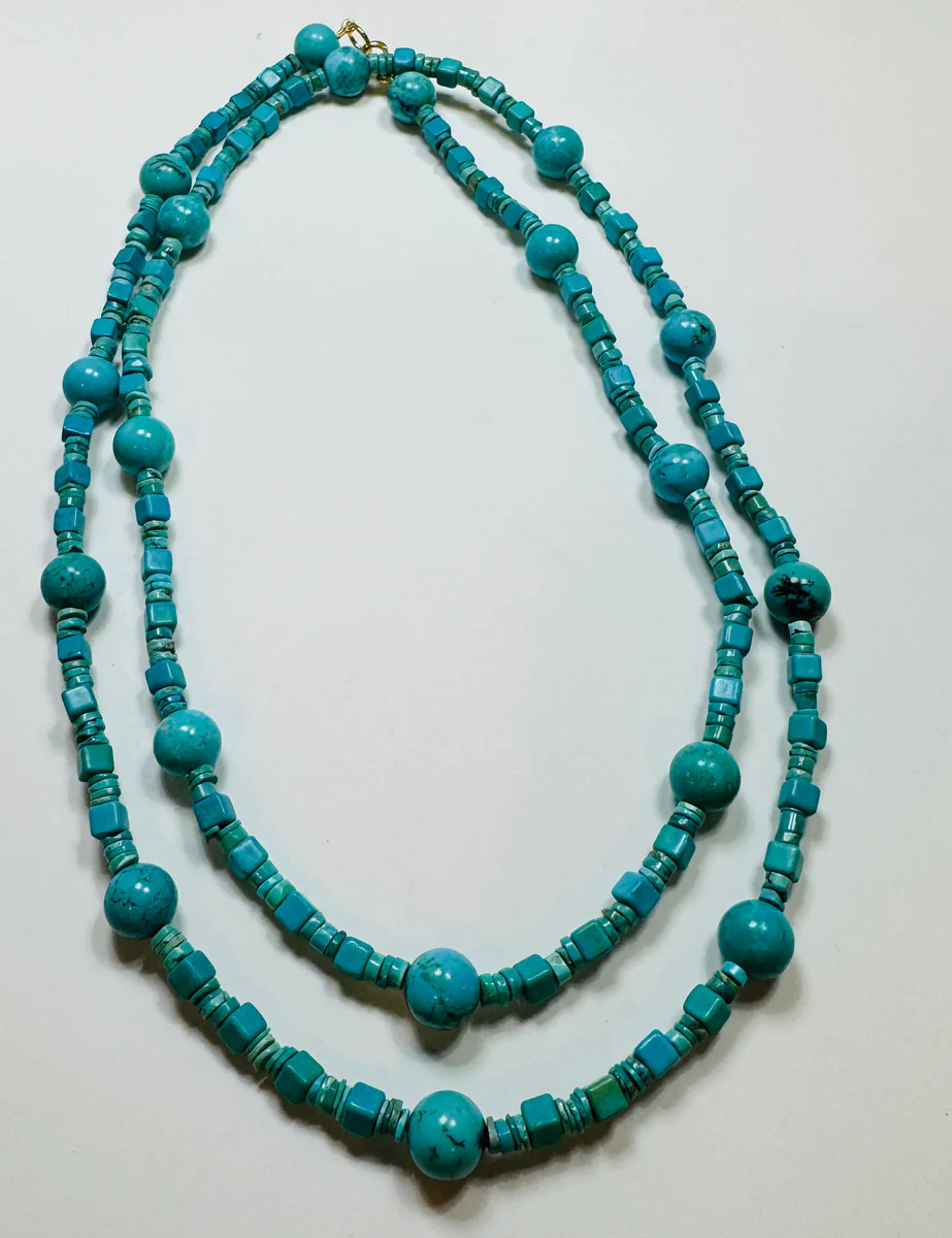 turquoise layering necklace | Theodosia Jewelry