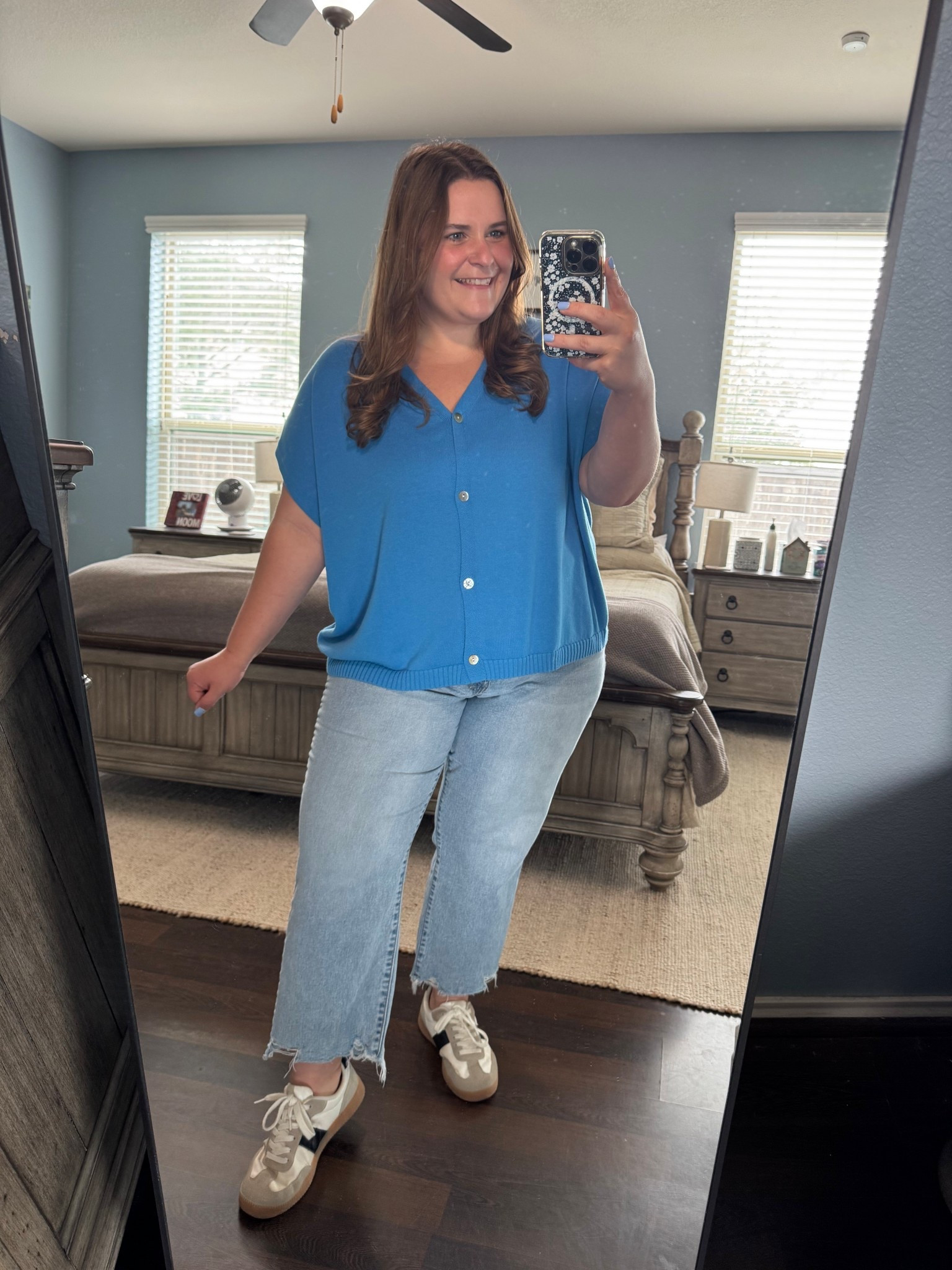 Casual, cute, and comfy spring outfit. I’m 5’1 and a size 16 wearing an xxl in this Amazon top. A 16 in these Walmart jeans. And I finished the look with Amazon sneakers. Perfect for spring and summer! 

#LTKMidsize #LTKPlusSize #LTKootd