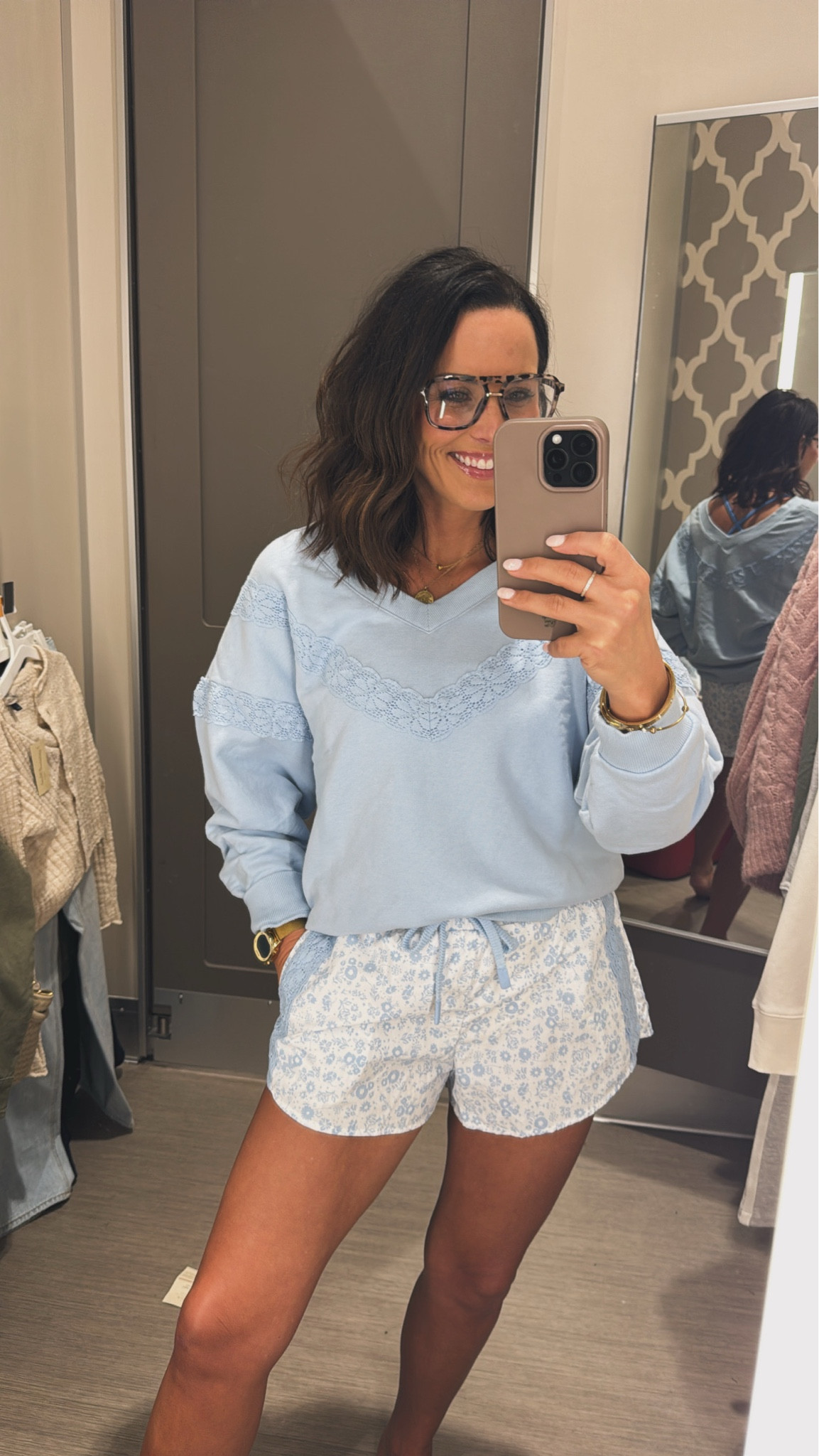 Pastels, sunshine, and comfy layers. This crewneck from @Target  perfect for springtime. The lace detail sends it over the top. These shorts are so pretty and comfortable, loving this pattern! 

Target finds easy throw on women's fashion cozy spring finds light layers easy spring outfits target spring fresh style casual everyday wear mom approved finds VintagePickin 

#LTKSeasonal #LTKootd #LTKActive
