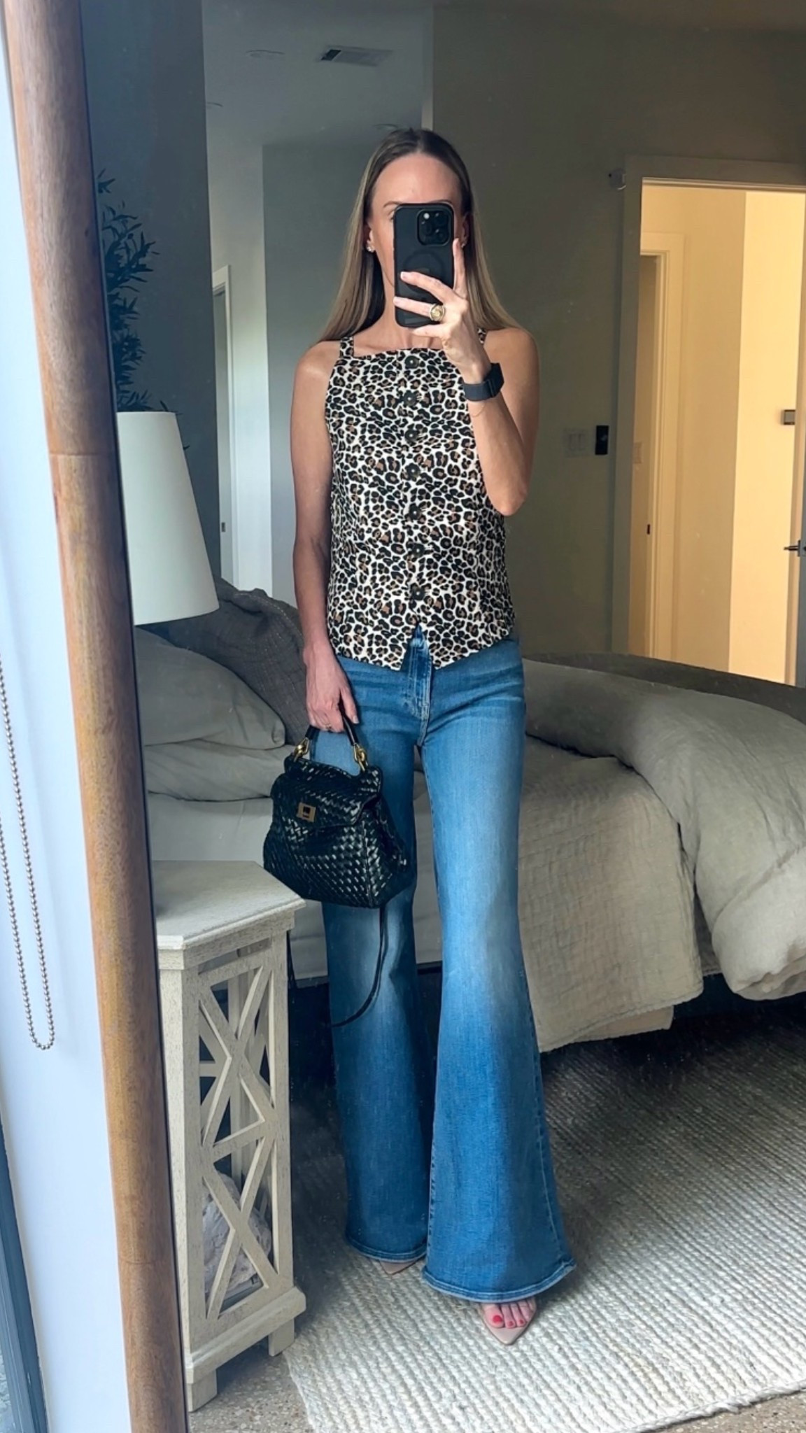 Back in stock and on sale! This leopard print top is 100% linen and is finally back in stock. Im always grabbing it for date night with jeans and for work with black trousers. It’s such a closet staple for me now! Use code K6X7 for 15% off. Size: xs Color: leopard 

Spring outfits, spring fashion, vest, casual outfit, summer fashion, summer outfit ideas, heels, purse

#LTKootd #LTKSaleAlert #LTKWorkwear
