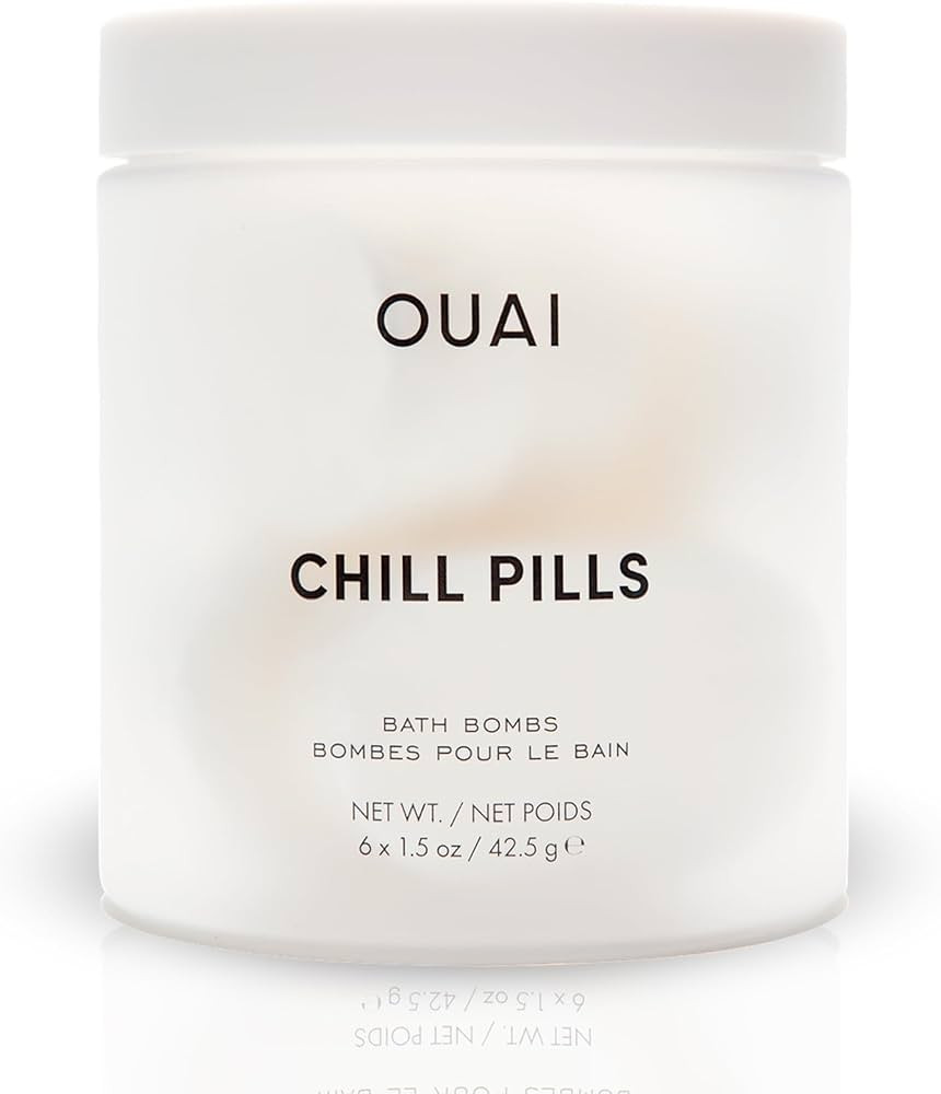 OUAI Chill Pills - Bath Bombs Scented with Jasmine and Rose - Safflower, Hemp Seed & Jojoba Oil t... | Amazon (US)