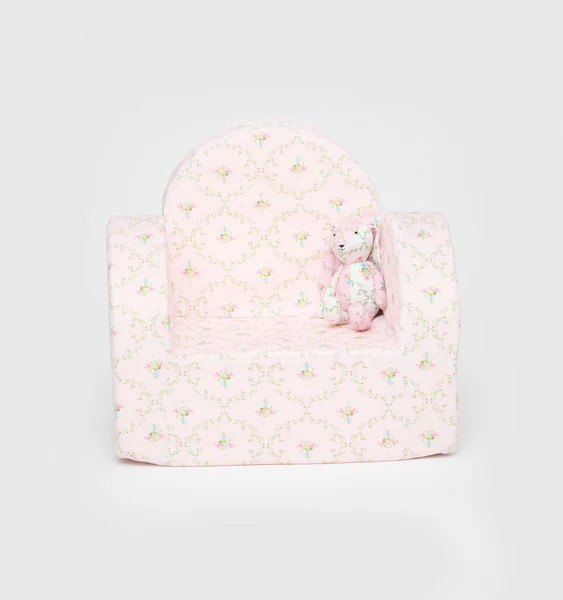 The Hill House x Nestig Hop Mini Chair - Pink Trellis | Hill House Home US