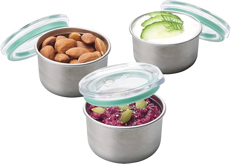Smash Stainless Steel Mini Pots, Sage, 60 ml Capacity (Pack of 3) | Amazon (US)