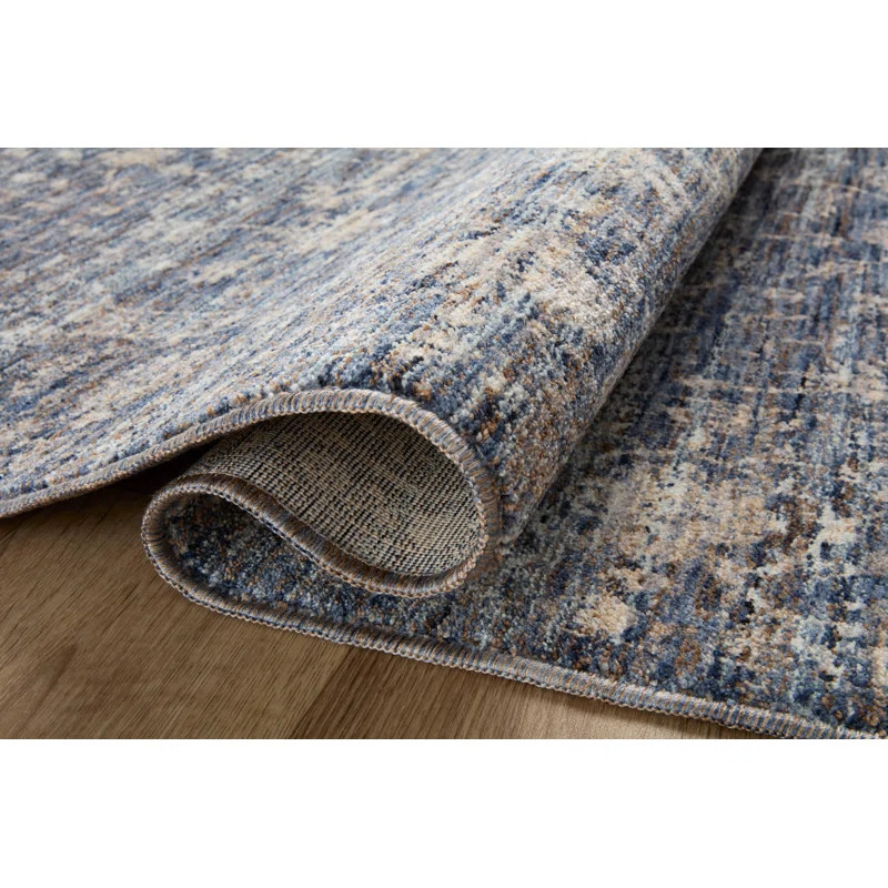 Sorrento Oriental Machine Made Power Loom Polyester Area Rug in Blue | Wayfair North America