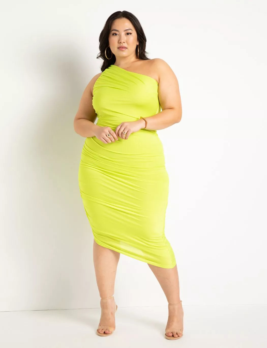 Ruched One Shoulder Dress | Eloquii